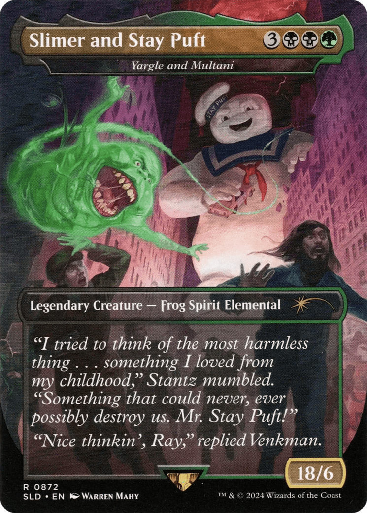 Yargle and Multani (SLD-872) - Secret Lair Drop / Slimer and Stay Puft Foil
