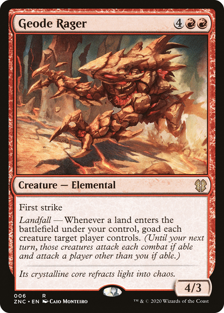 Geode Rager [Zendikar Rising Commander]