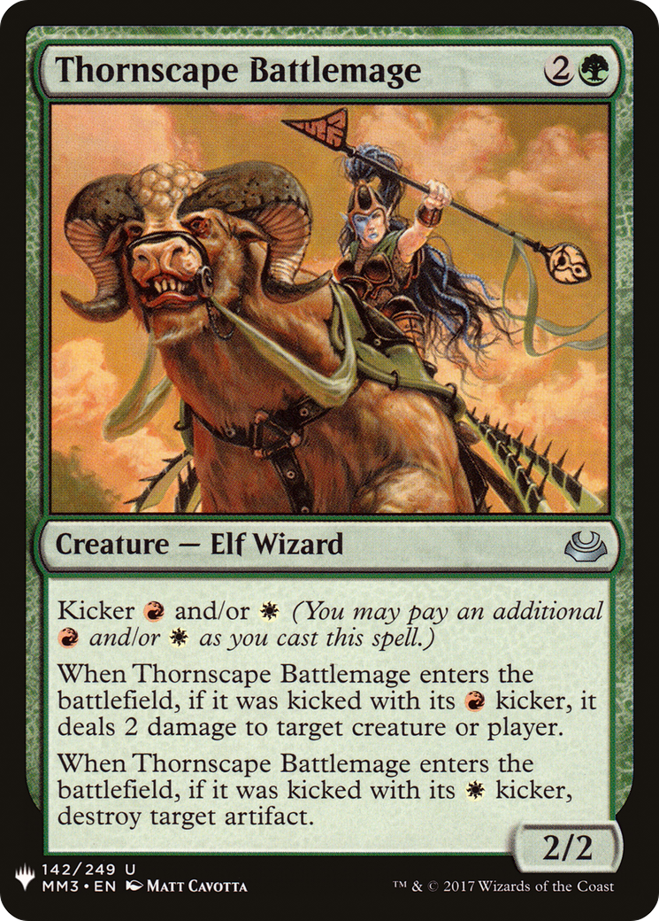 Thornscape Battlemage |  (MM3-142) [The List]