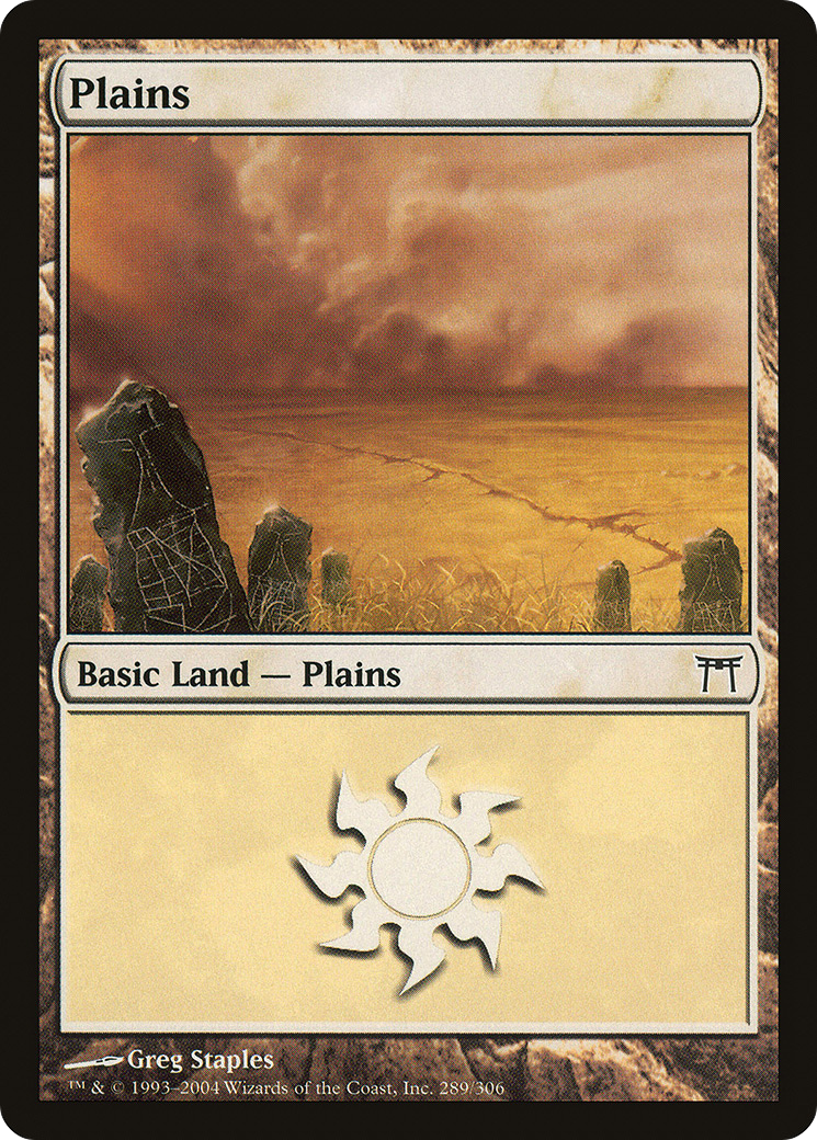 Plains (289) [Champions of Kamigawa] Foil