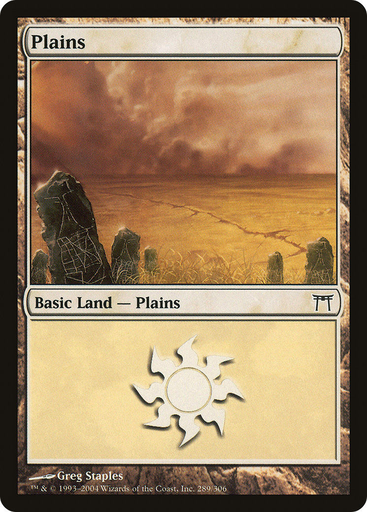 Plains (289) [Champions of Kamigawa] Foil