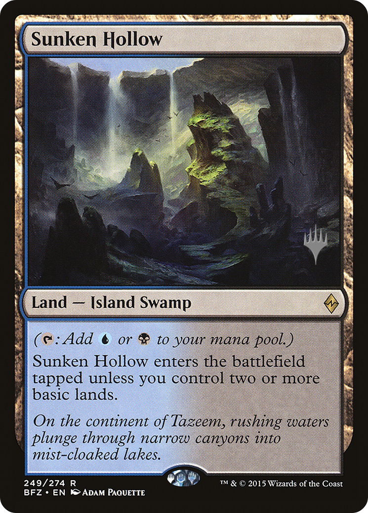 Sunken Hollow [Battle for Zendikar Promos] Foil