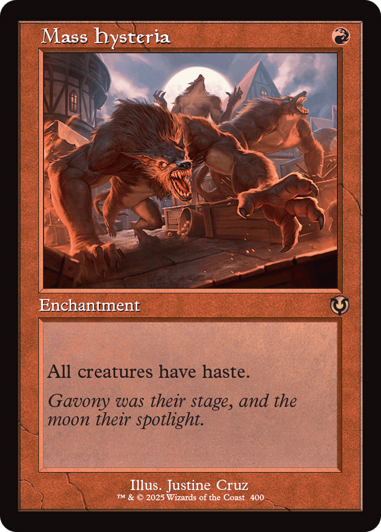 Mass Hysteria (Retro Frame) (-400) [Innistrad Remastered]  Foil