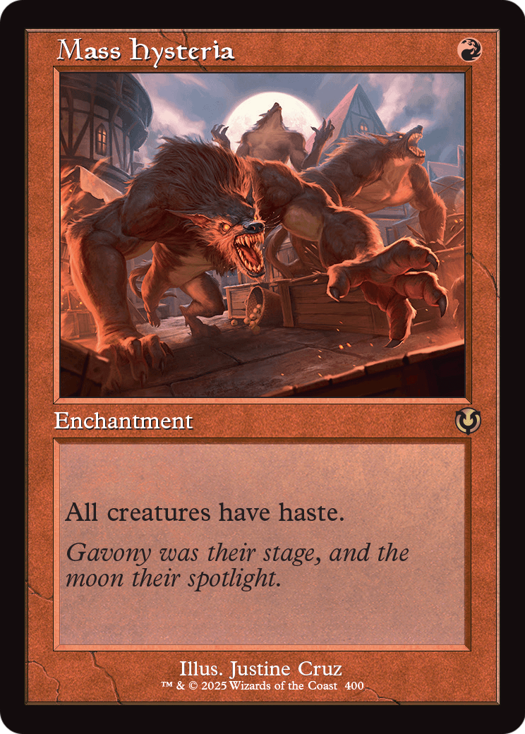 Mass Hysteria (Retro Frame) (-400) [Innistrad Remastered]  Foil