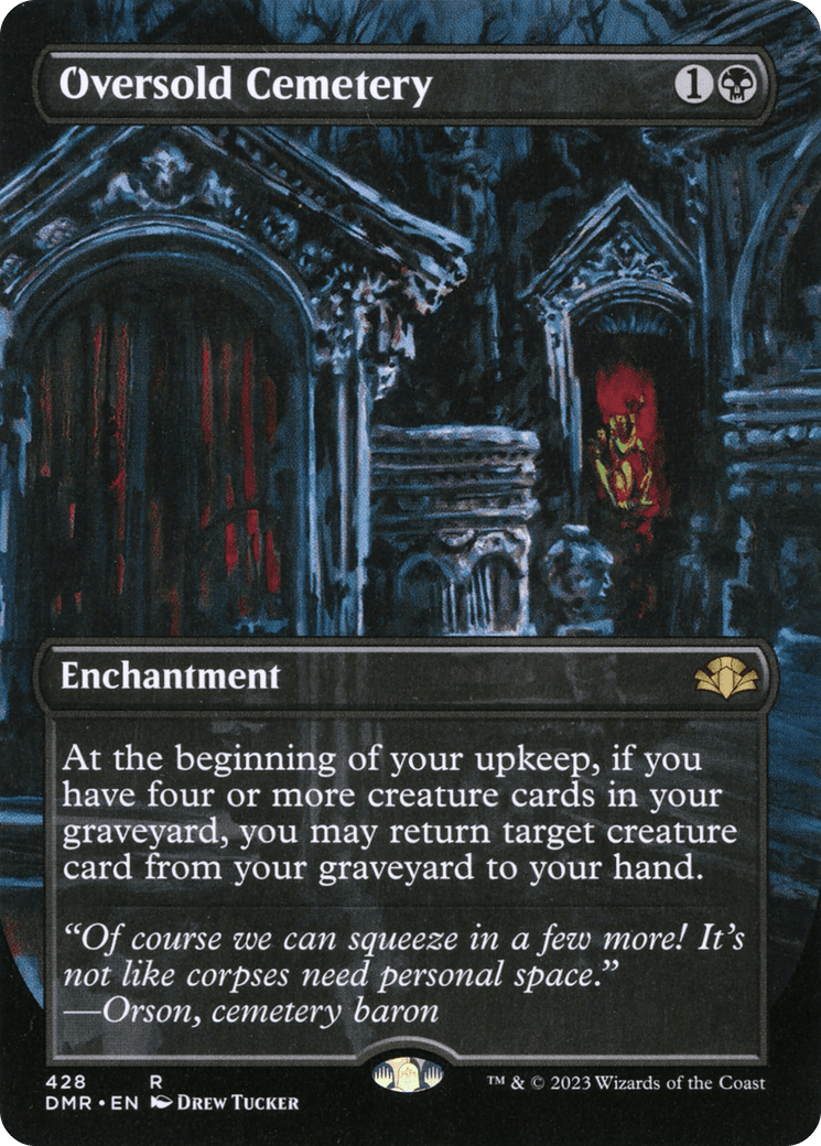 Oversold Cemetery (Borderless Alternate Art) [Dominaria Remastered] Foil