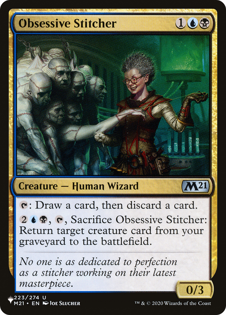 Obsessive Stitcher |  (M21-223) [The List]
