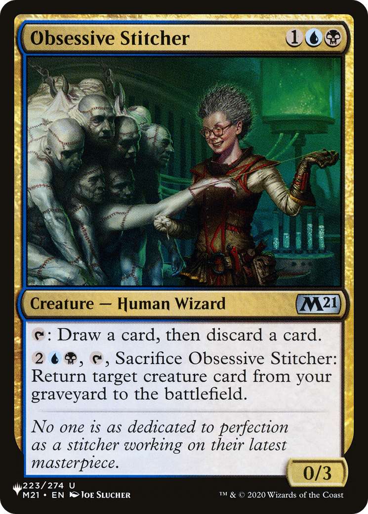 Obsessive Stitcher |  (M21-223) [The List]