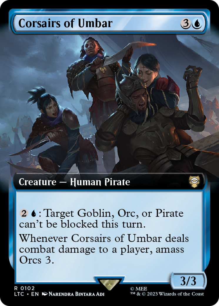Corsairs of Umbar (102) [Tales of Middle-earth Commander] : (Extended Art) Foil