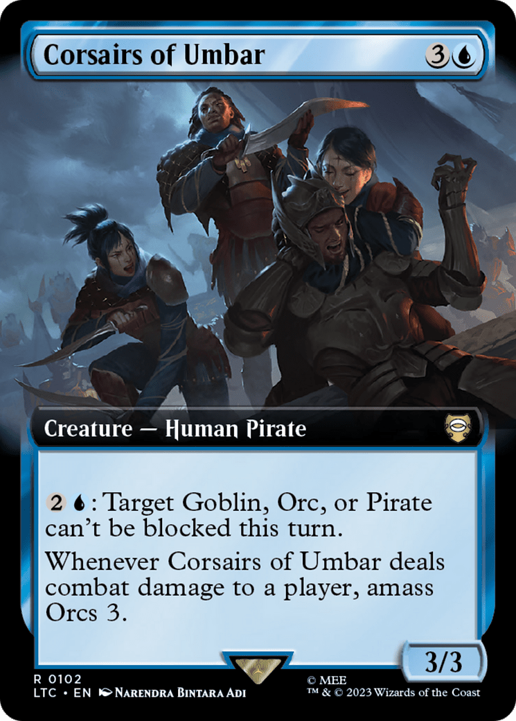 Corsairs of Umbar (102) [Tales of Middle-earth Commander] : (Extended Art) Foil