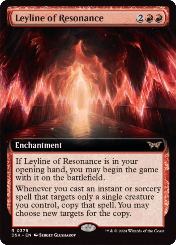 Leyline of Resonance (Extended Art) [Duskmourn: House of Horror] Foil