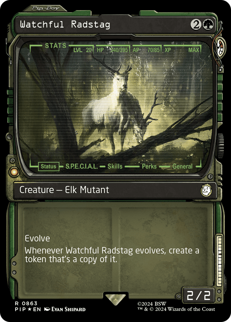 Watchful Radstag (Showcase) (Surge Foil) [Fallout]