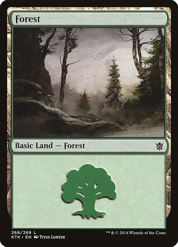 Forest 268/269 (Khans of Tarkir)  - Foil
