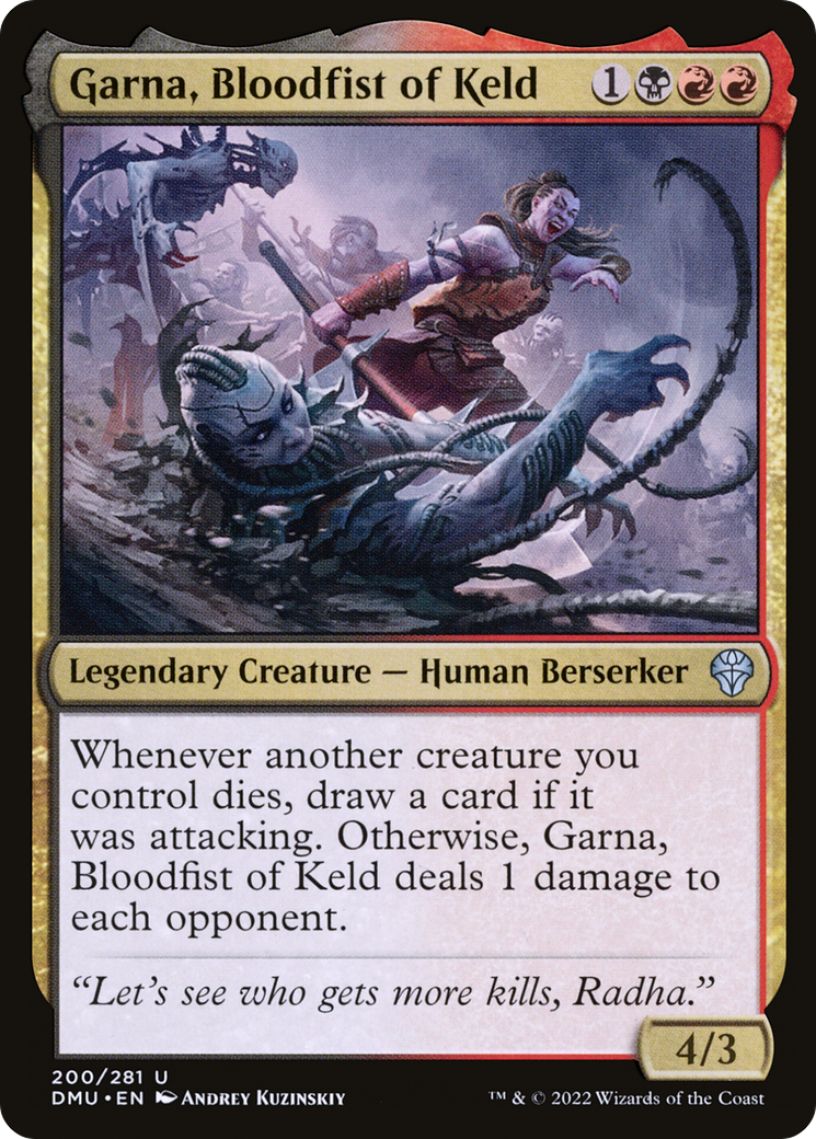 Garna, Bloodfist of Keld [Dominaria United] Foil