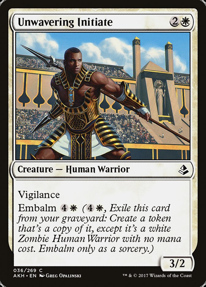 Unwavering Initiate 36/269 (Amonkhet) 