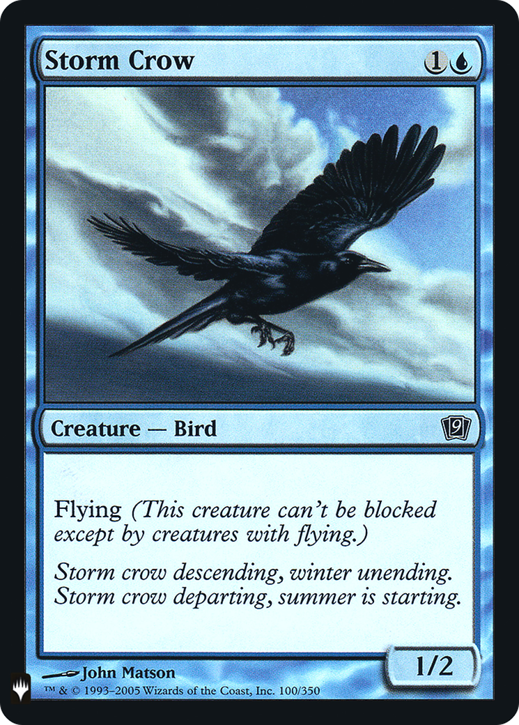 Storm Crow |  Foil (9ED-100) [The List]
