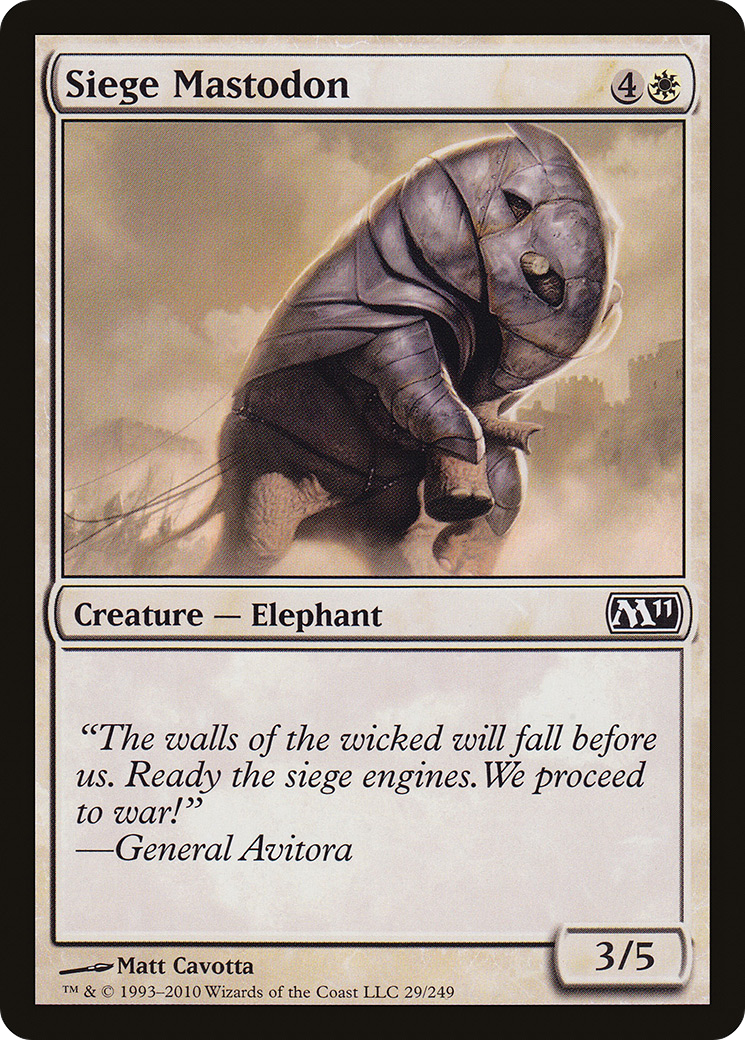 Siege Mastodon [Magic 2011]