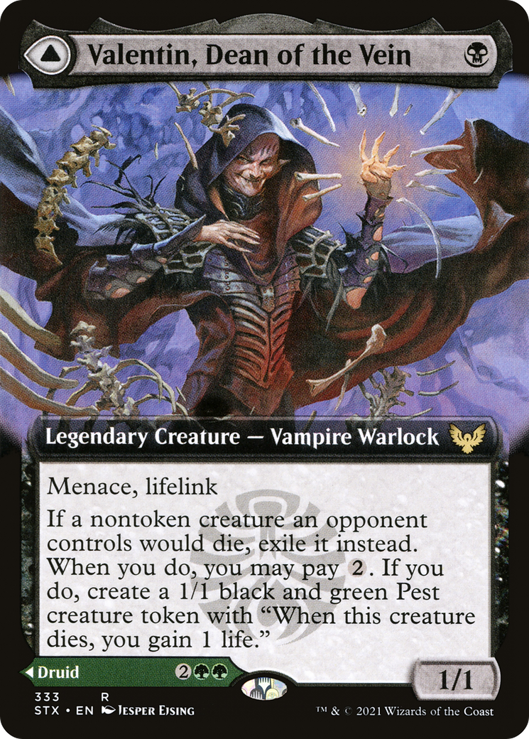 Valentin, Dean of the Vein // Lisette, Dean of the Root (Extended Art) [Strixhaven: School of Mages] Foil