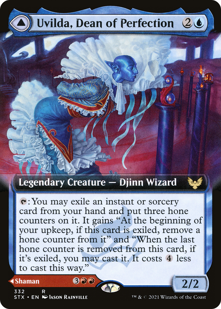 Uvilda, Dean of Perfection // Nassari, Dean of Expression (Extended Art) [Strixhaven: School of Mages] Foil