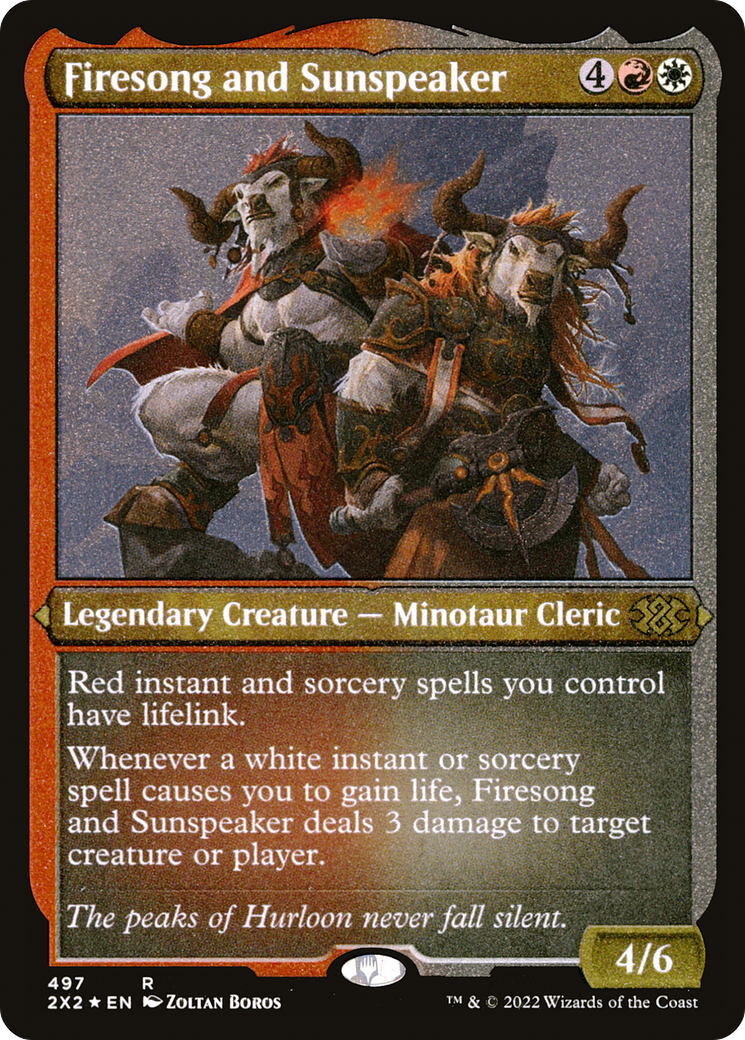 Firesong and Sunspeaker (Foil Etched) |  Foil (497) [Double Masters 2022]