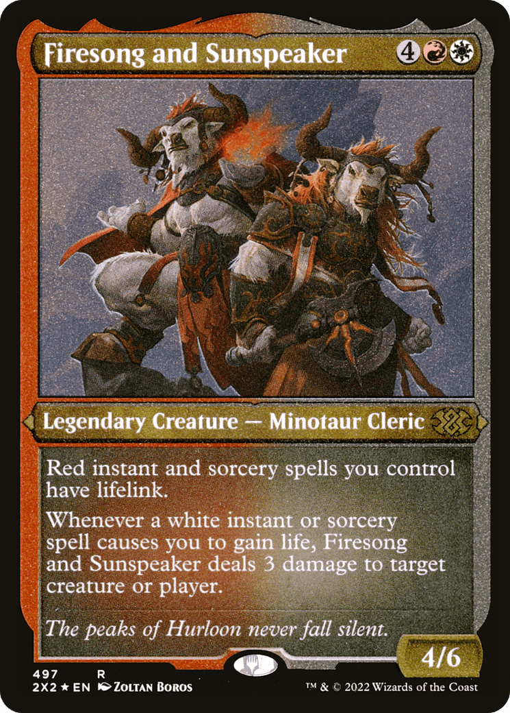 Firesong and Sunspeaker (Foil Etched) |  Foil (497) [Double Masters 2022]