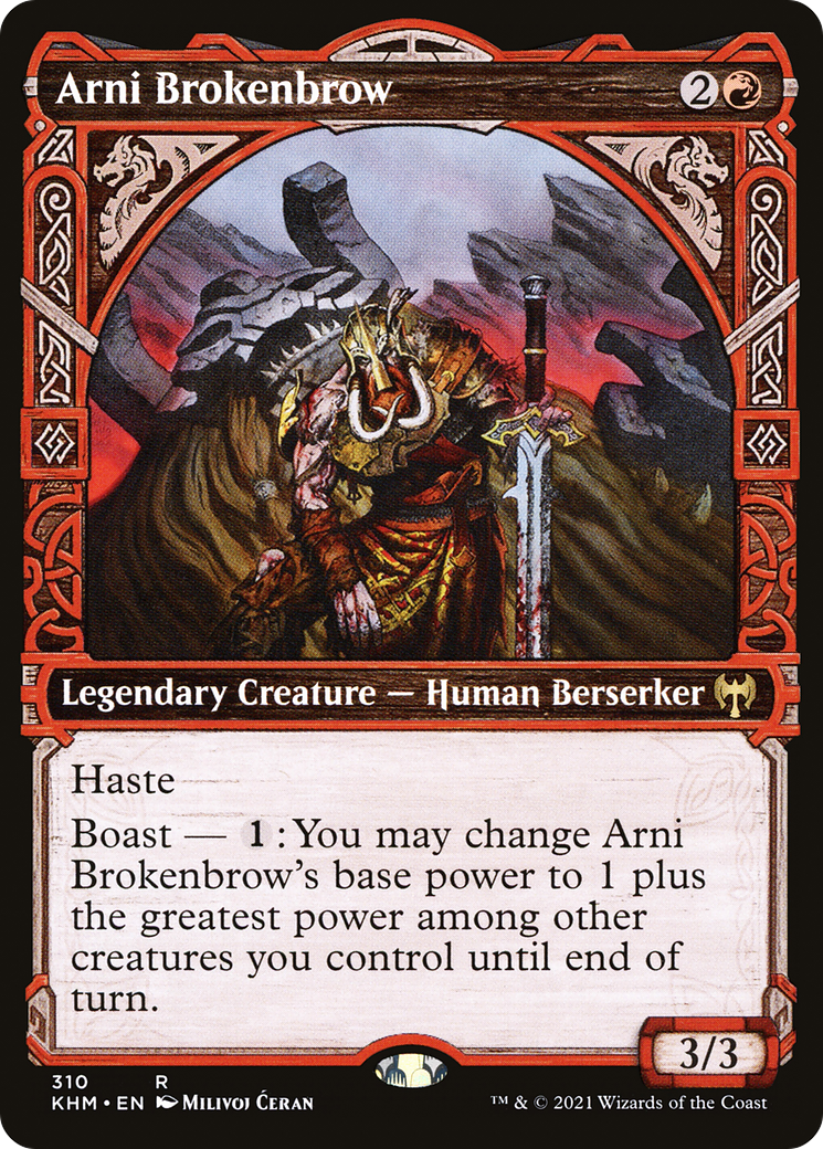 Arni Brokenbrow (Showcase) [Kaldheim] Foil