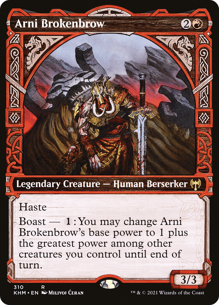 Arni Brokenbrow (Showcase) [Kaldheim] Foil