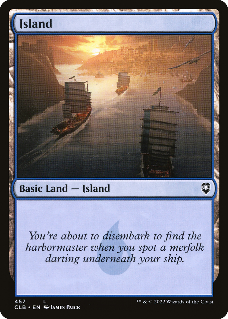 Island (457) [Commander Legends: Battle for Baldur's Gate] Foil