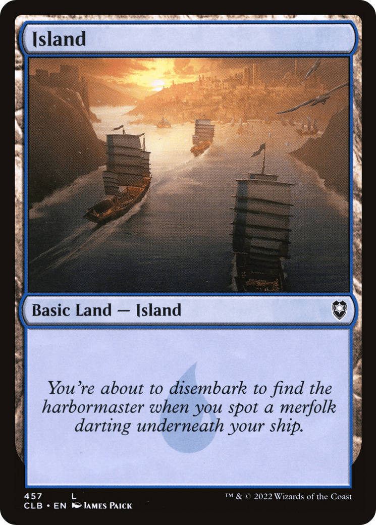 Island (457) [Commander Legends: Battle for Baldur's Gate] Foil