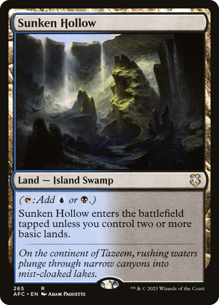 Sunken Hollow [Dungeons & Dragons: Adventures in the Forgotten Realms Commander]