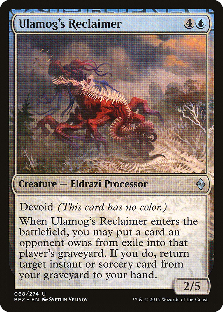 Ulamog's Reclaimer [Battle for Zendikar] Foil