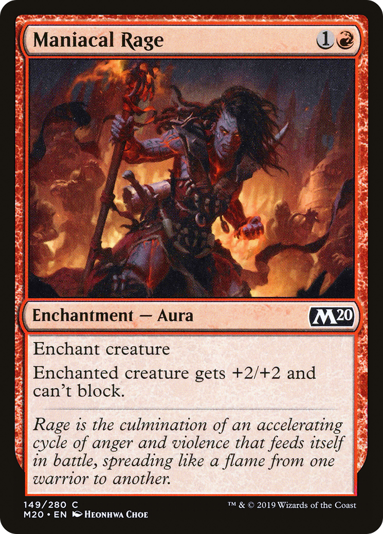 Maniacal Rage [Core Set 2020] Foil