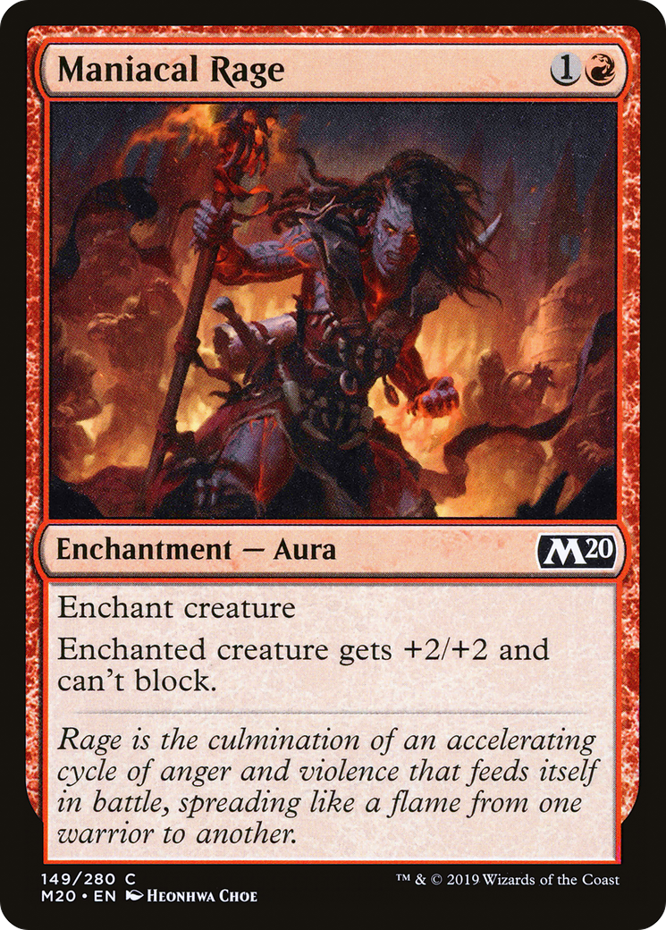 Maniacal Rage [Core Set 2020] Foil