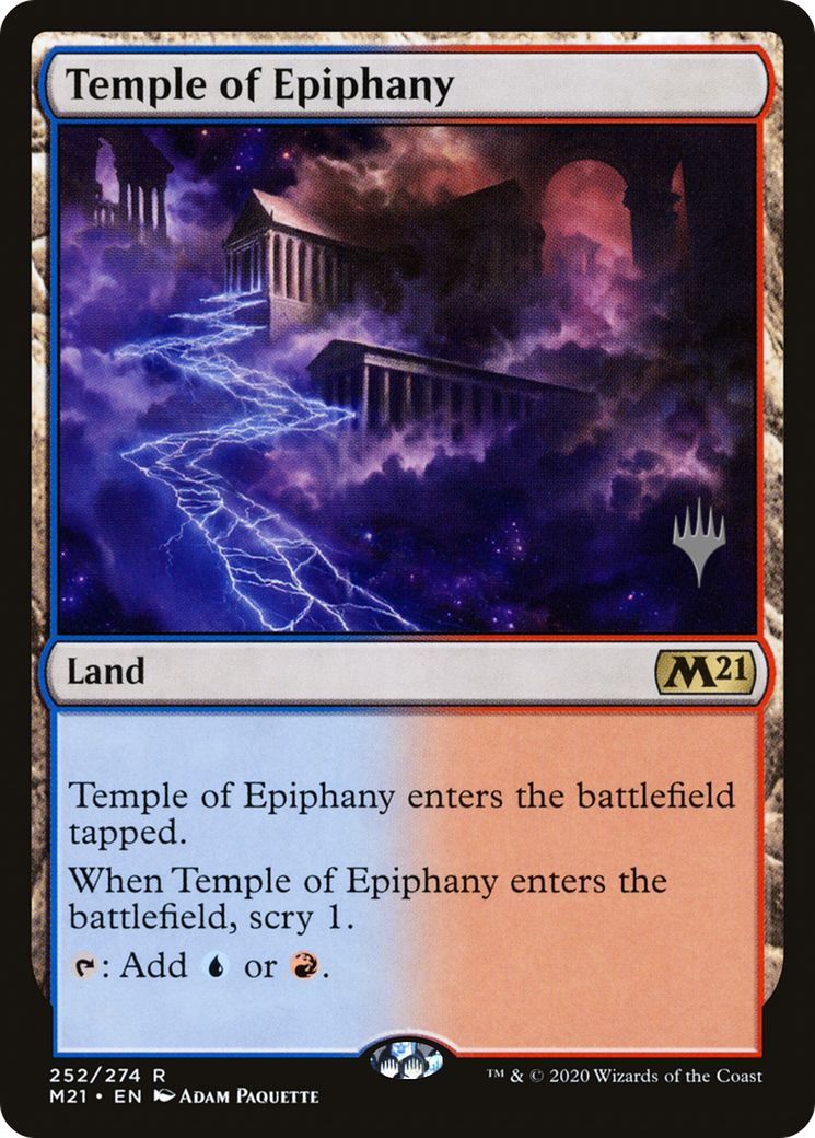 Temple of Epiphany (Promo Pack) [Core Set 2021 Promos] Foil