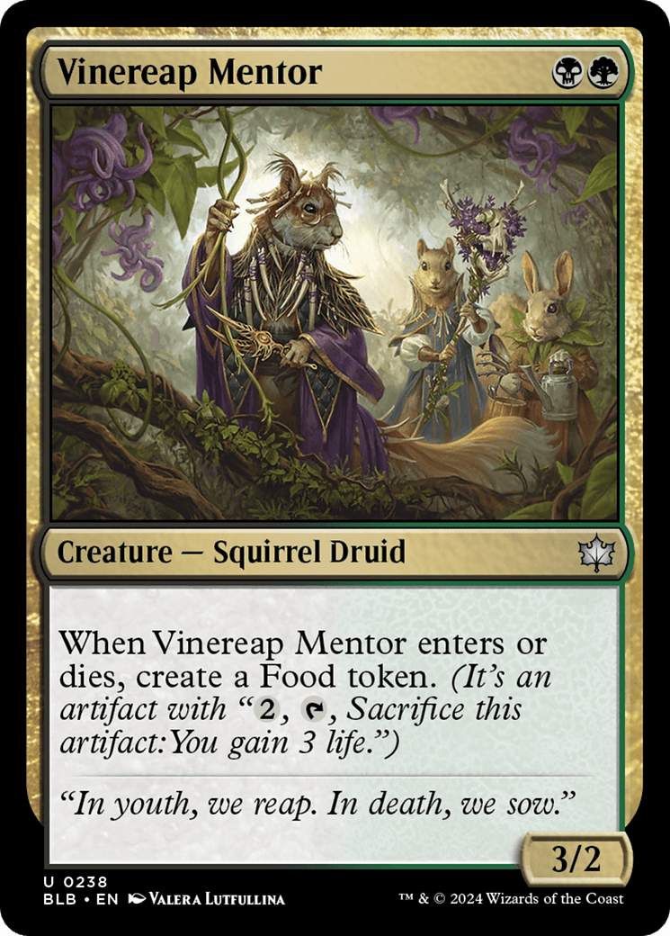 Vinereap Mentor [Bloomburrow] Foil