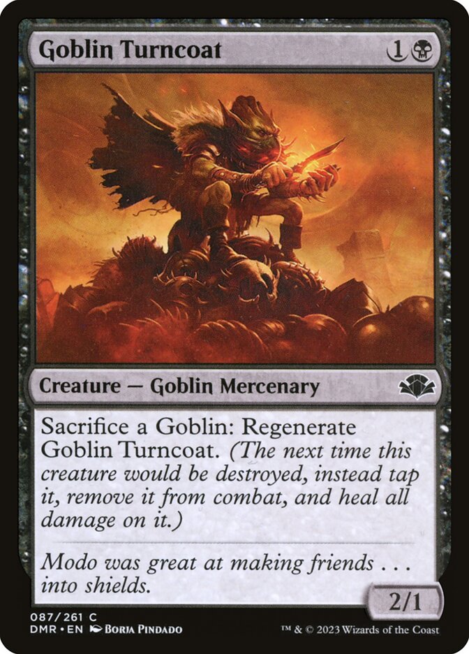 Goblin Turncoat 87/261 (Dominaria Remastered)  - Foil