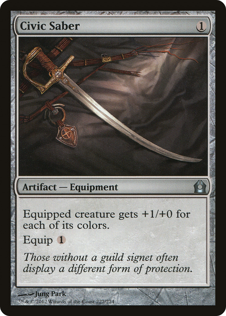 Civic Saber [Return to Ravnica] Foil