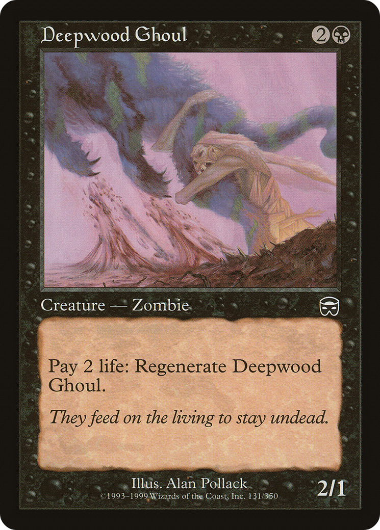 Deepwood Ghoul [Mercadian Masques] Foil
