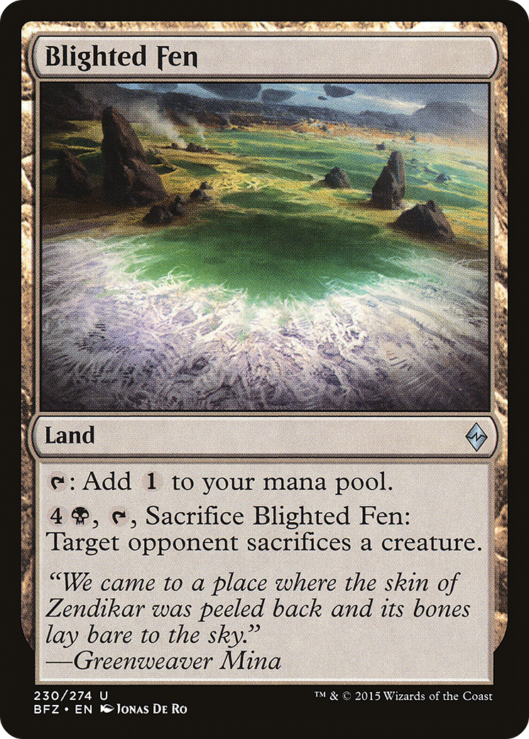 Blighted Fen [Battle for Zendikar] Foil