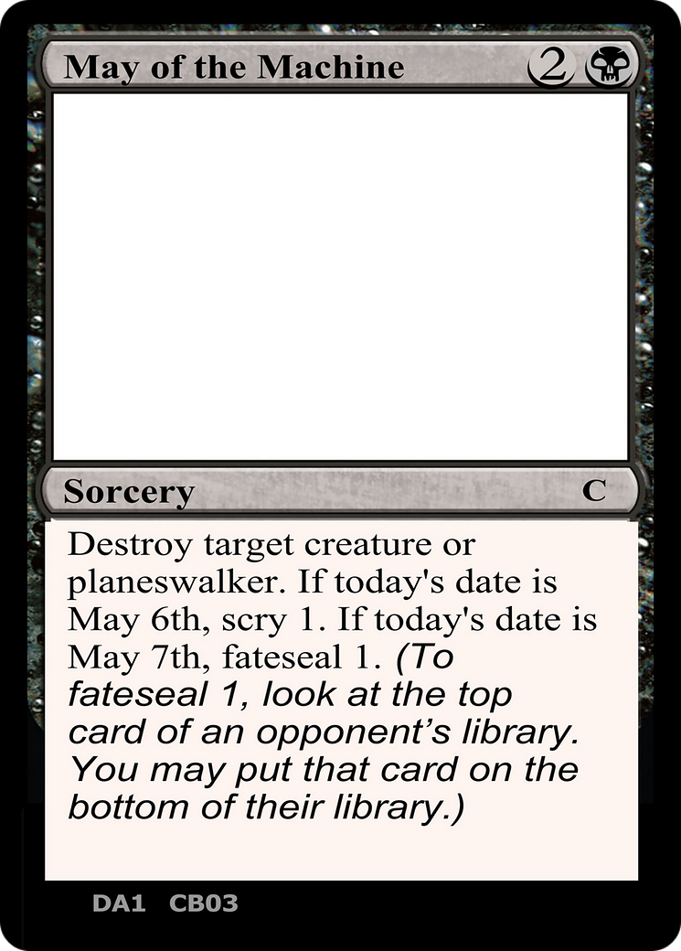 May of the Machine (DA1-CB03) - Unknown Event