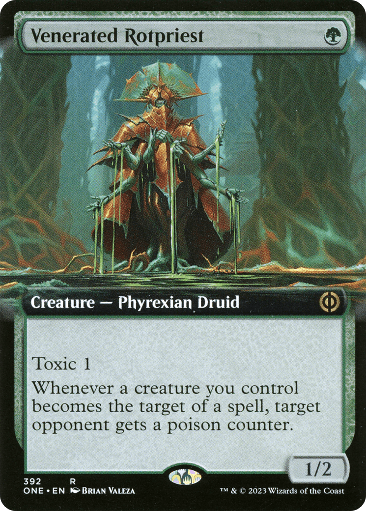 Venerated Rotpriest (Extended Art) [Phyrexia: All Will Be One] Foil