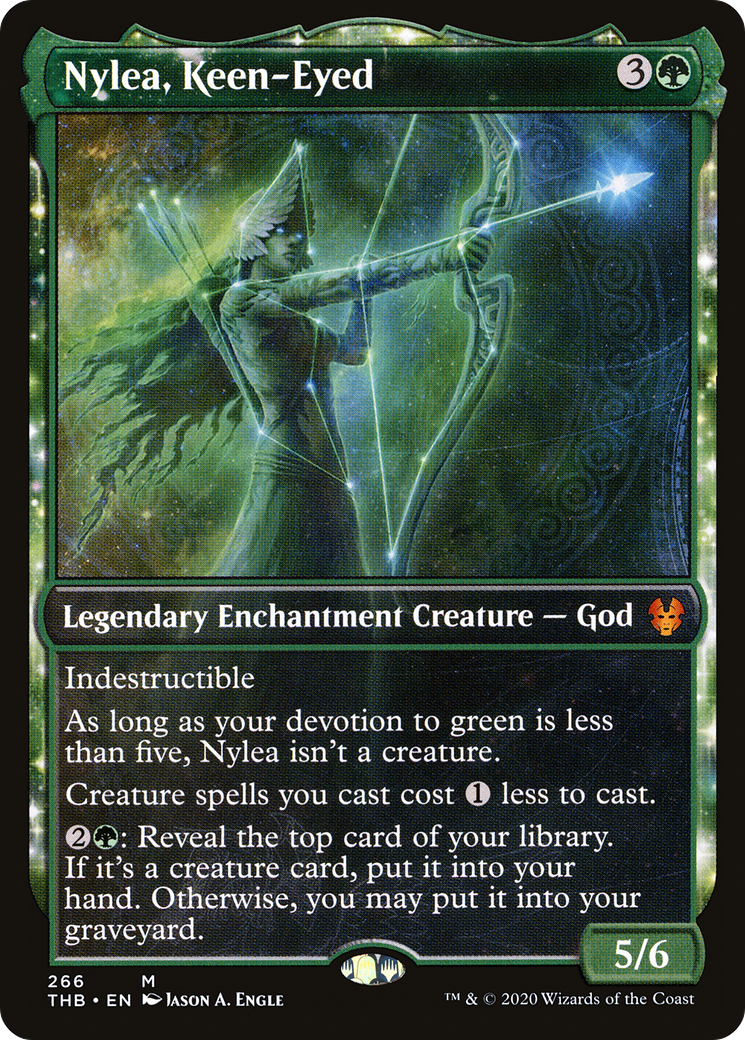 Nylea, Keen-Eyed (Showcase) [Theros Beyond Death] Foil
