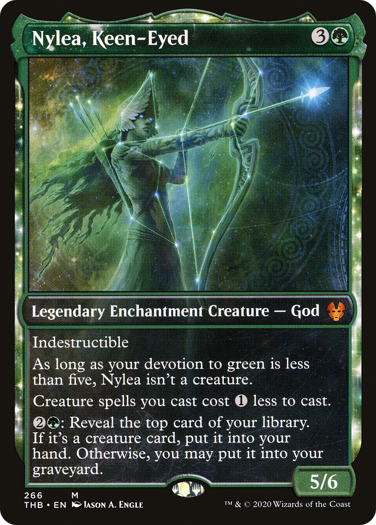 Nylea, Keen-Eyed (Showcase) [Theros Beyond Death] Foil