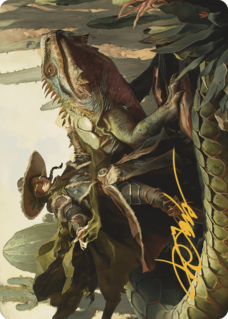 Outcaster Trailblazer // Outcaster Trailblazer (AOTJ-014) - Outlaws of Thunder Junction Art Series (Borderless) Foil