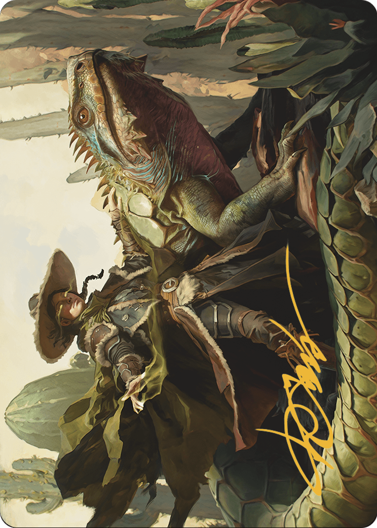 Outcaster Trailblazer // Outcaster Trailblazer (AOTJ-014) - Outlaws of Thunder Junction Art Series (Borderless)