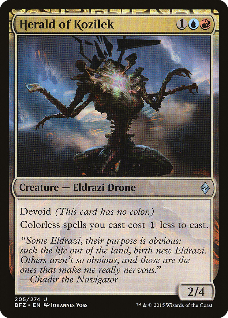 Herald of Kozilek [Battle for Zendikar] Foil