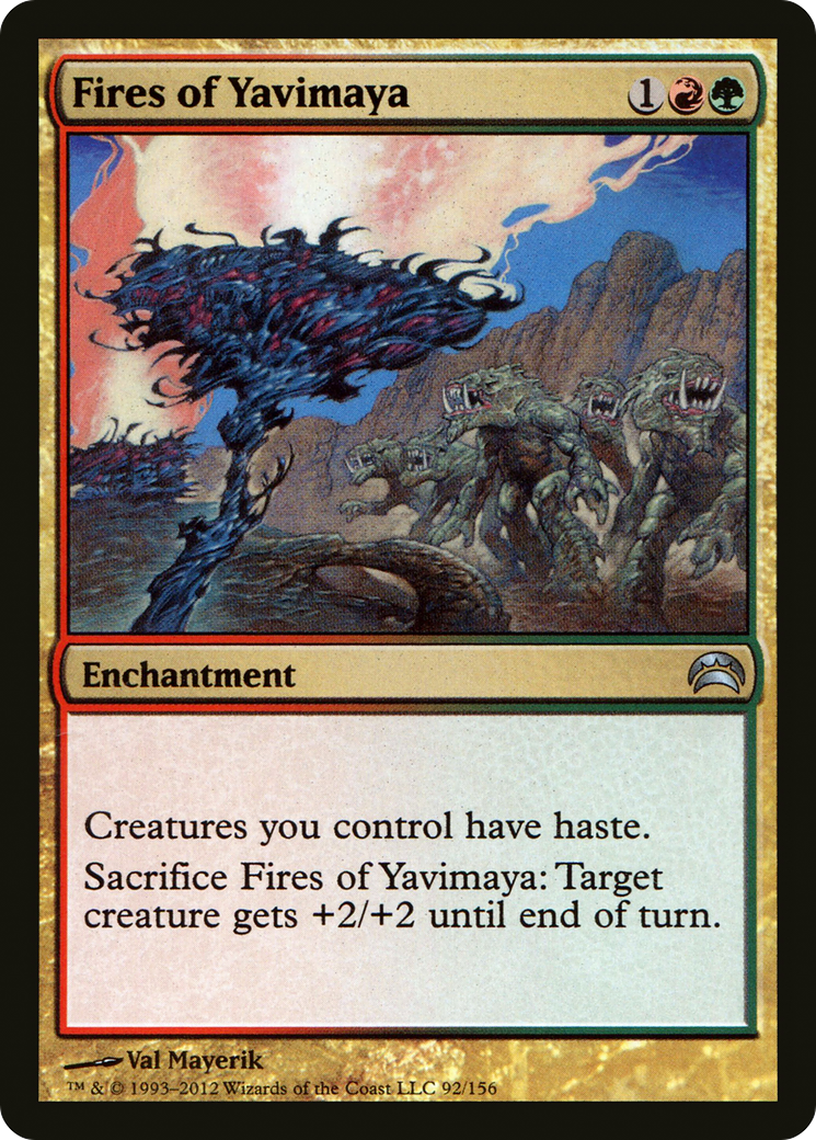 Fires of Yavimaya (092) [Planechase 2012]  Foil