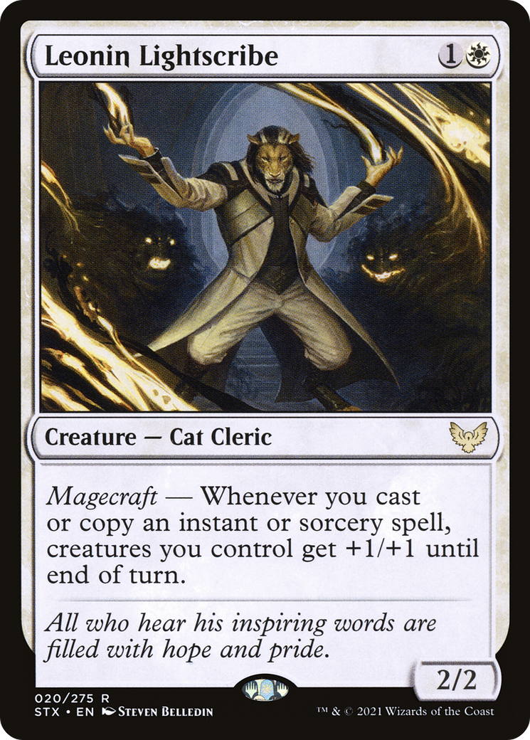 Leonin Lightscribe [Strixhaven: School of Mages] Foil