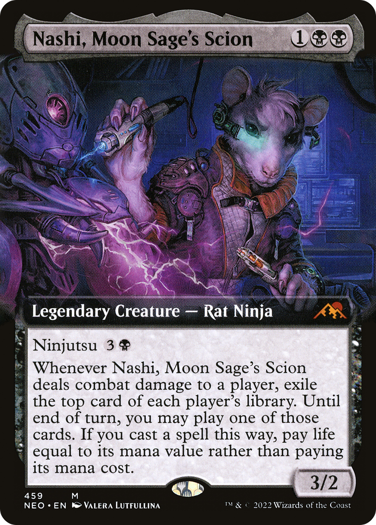 Nashi, Moon Sage's Scion (Extended Art) [Kamigawa: Neon Dynasty] Foil