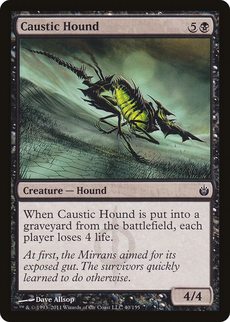 Caustic Hound [Mirrodin Besieged] Foil