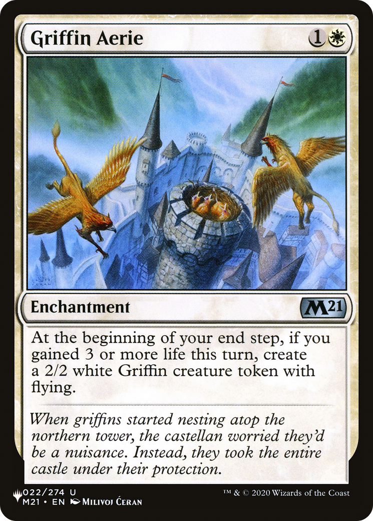 Griffin Aerie |  (M21-22) [The List]